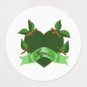 Vegan Etiketten (Design 2)