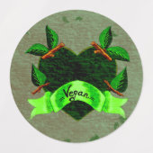 Vegan Etiketten (Design 1)