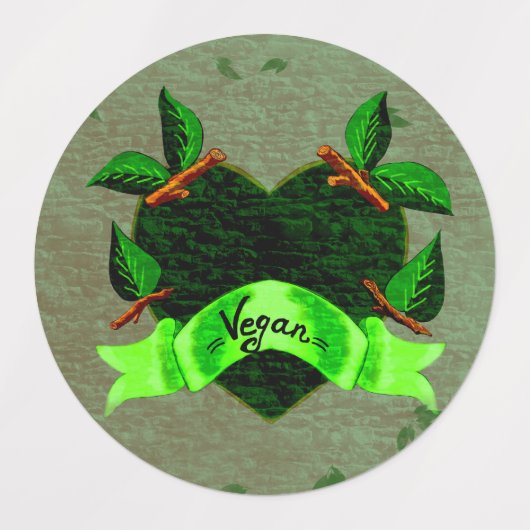 Vegan Etiketten (Design 1)