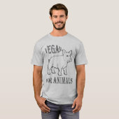VEGAN FOR ANIMALS - 02m T-Shirt (Vorne ganz)