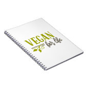 Vegan For Life Notizblock (Rechte Seite)
