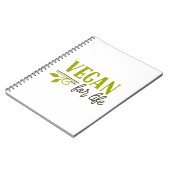 Vegan For Life Notizblock (Linke Seite)