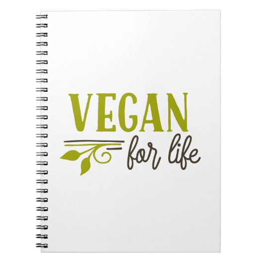 Vegan For Life Notizblock (Vorderseite)
