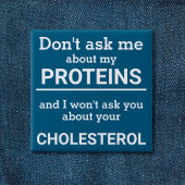 Vegan - frag mir nicht von meinem Eiweißspass Button