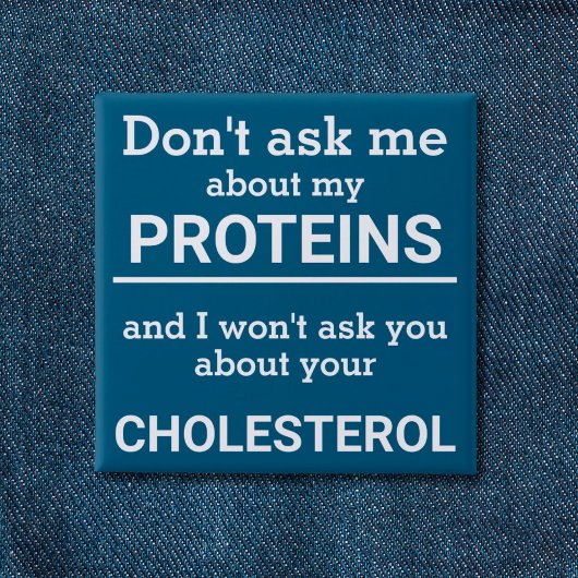 Vegan - frag mir nicht von meinem Eiweißspass Button