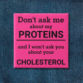 Vegan - frag mir nicht von meinem Eiweißspass Button