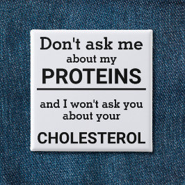 Vegan - frag mir nicht von meinem Eiweißspass Button