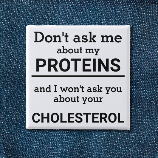 Vegan - frag mir nicht von meinem Eiweißspass Button