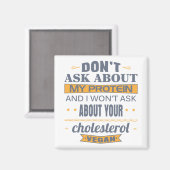 Vegan Frag nicht über mein Protein Magnet (Vorderseite/Rückseite)