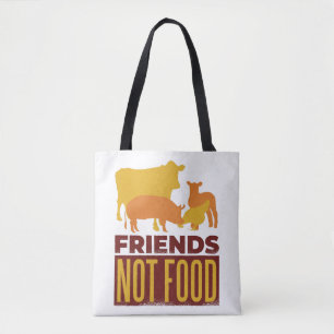 VEGAN - FREUND-NICHT NAHRUNG TASCHE
