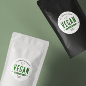 Vegan freundliches, modernes Umweltzeichen Runder Aufkleber