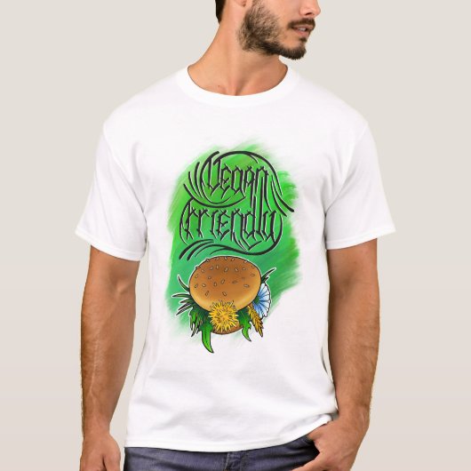 Vegan Friendly Burger T-Shirt (Vorderseite)