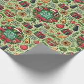 Vegan-Friendly Christmas Wrapping Paper Geschenkpapier (Ecke)