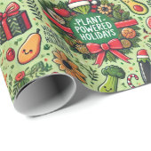 Vegan-Friendly Christmas Wrapping Paper Geschenkpapier (Rolleneckpunkt)