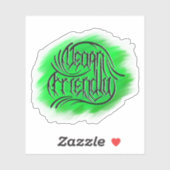 Vegan Friendly Lettering Aufkleber (Blatt)
