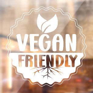 Vegan Friendly Restaurant Fensteraufkleber