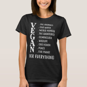 Vegan für alles Vegetarische T-Shirt