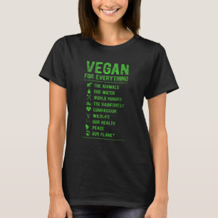 Vegan für alles Vegetarische Vegan T-Shirt