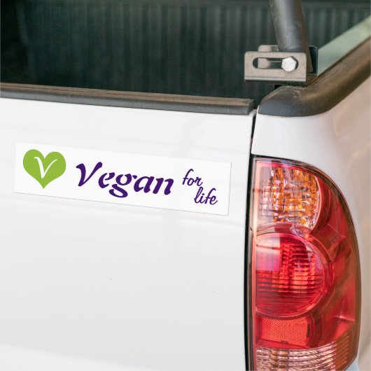Vegan für das Leben Autoaufkleber (Auf Lkw)