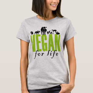 Vegan für das Leben! Das T-Shirt der Frauen