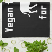 Vegan für das Leben Handtuch (Gefaltet)