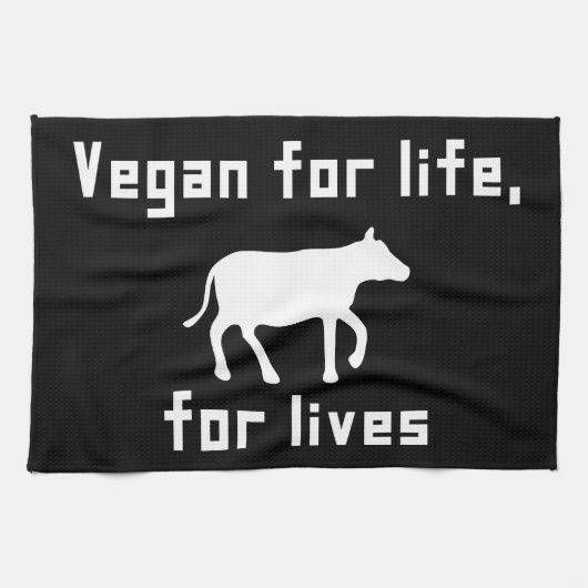 Vegan für das Leben Handtuch (Horizontal)