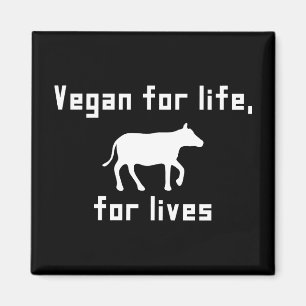 Vegan für das Leben Magnet