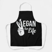 Vegan für das Leben Schürze (Vorderseite)