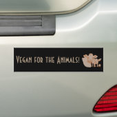 Vegan für den Tiere Autoaufkleber (Auf Auto)