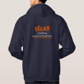 VEGAN für die Tiere Hoodie (Rückseite)