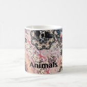 Vegan für die Tiere Kaffeetasse (Mittel)