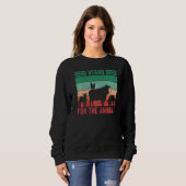 Vegan für die Tiere Sweatshirt (Vorne ganz)