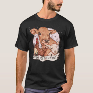Vegan für die Tiere T-Shirt