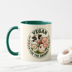 Vegan für die Tiere Tasse
