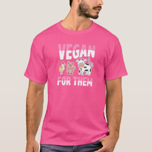Vegan für ethische Nutztiere T-Shirt