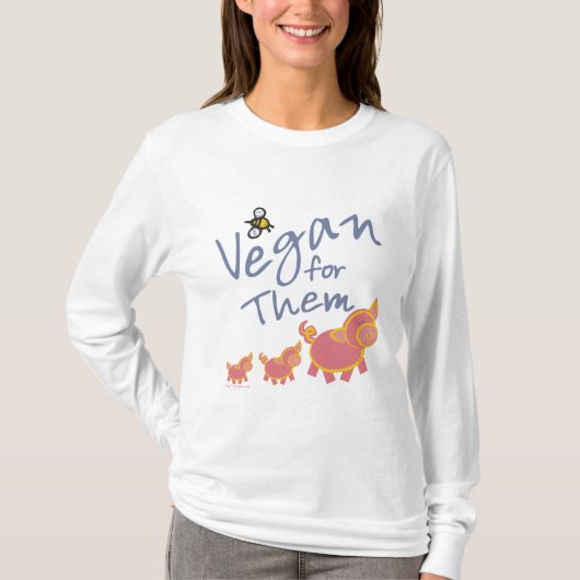 Vegan für Tiere T-Shirt (Vorderseite)