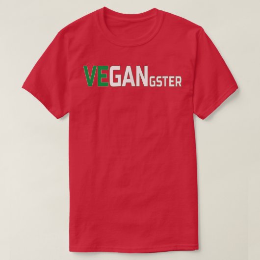 Vegan Gangster Vegangster Vegetarian Women Männer  T-Shirt (Design vorne)