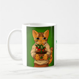 Vegan Gartenkatze Kaffeetasse