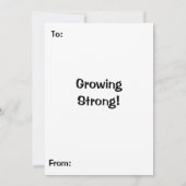 Vegan Gartenkatze Karte (Rückseite)