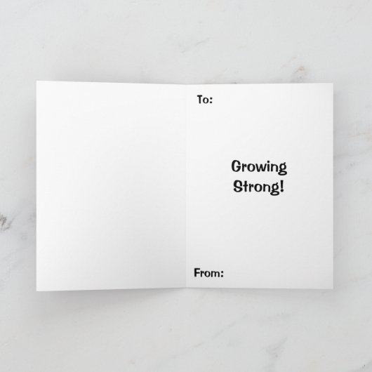 Vegan Gartenkatze Karte (Innenseite)