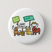 Vegan gehen button (Vorderseite)
