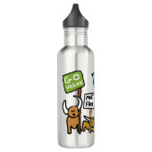 Vegan gehen edelstahlflasche (Links)