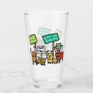 Vegan gehen glas