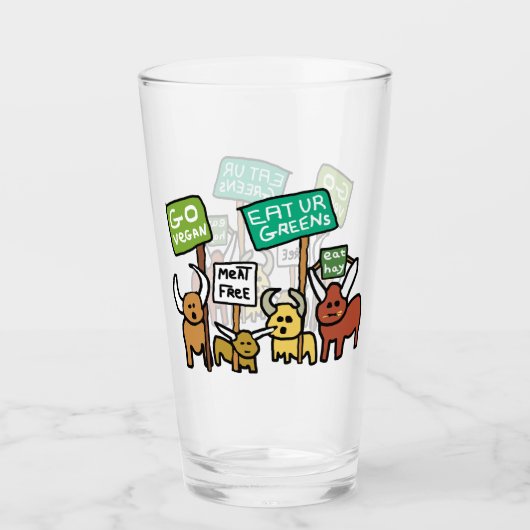 Vegan gehen glas (Vorderseite)