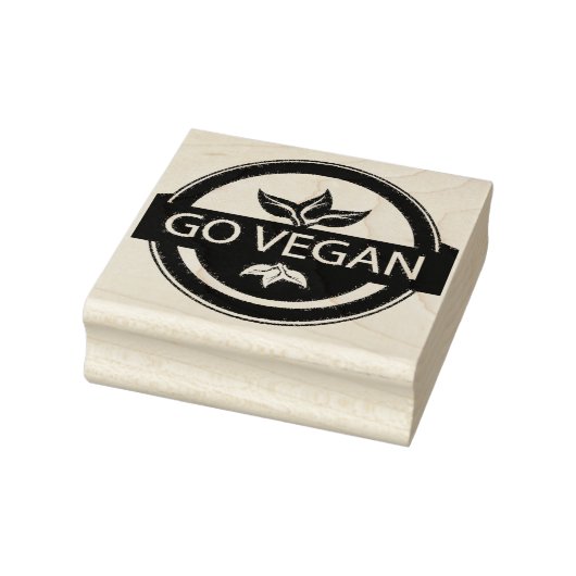 Vegan gehen gummistempel (Stempel)