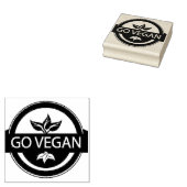 Vegan gehen gummistempel (Stempel)