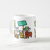 Vegan gehen kaffeetasse (Vorderseite Links)