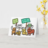 Vegan gehen karte (Gelbe Blume)