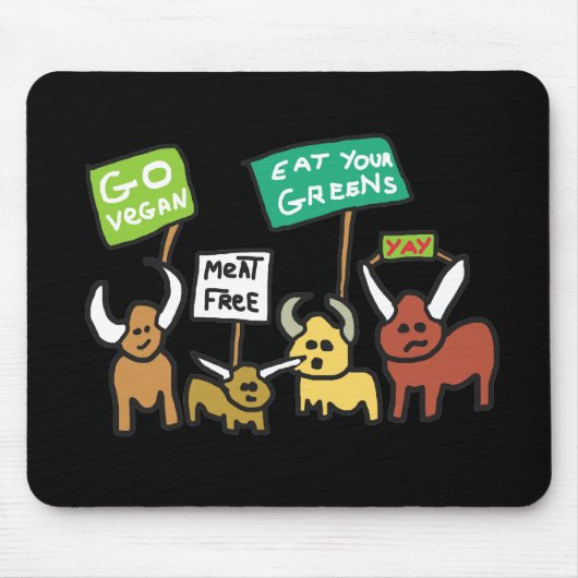 Vegan gehen mousepad (Vorne)