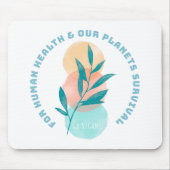 Vegan gehen mousepad (Vorne)